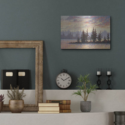 Luxe Metal Art 'Golden Elk Island' by Joe Reimer, Metal Wall Art,16x12