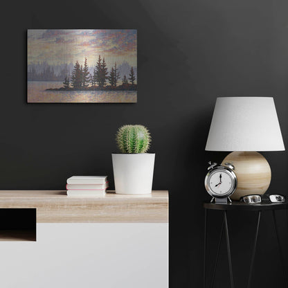 Luxe Metal Art 'Golden Elk Island' by Joe Reimer, Metal Wall Art,24x16