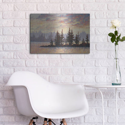 Luxe Metal Art 'Golden Elk Island' by Joe Reimer, Metal Wall Art,24x16