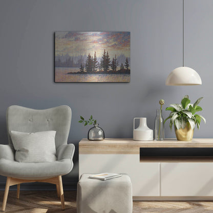 Luxe Metal Art 'Golden Elk Island' by Joe Reimer, Metal Wall Art,24x16