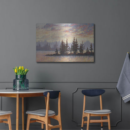 Luxe Metal Art 'Golden Elk Island' by Joe Reimer, Metal Wall Art,36x24