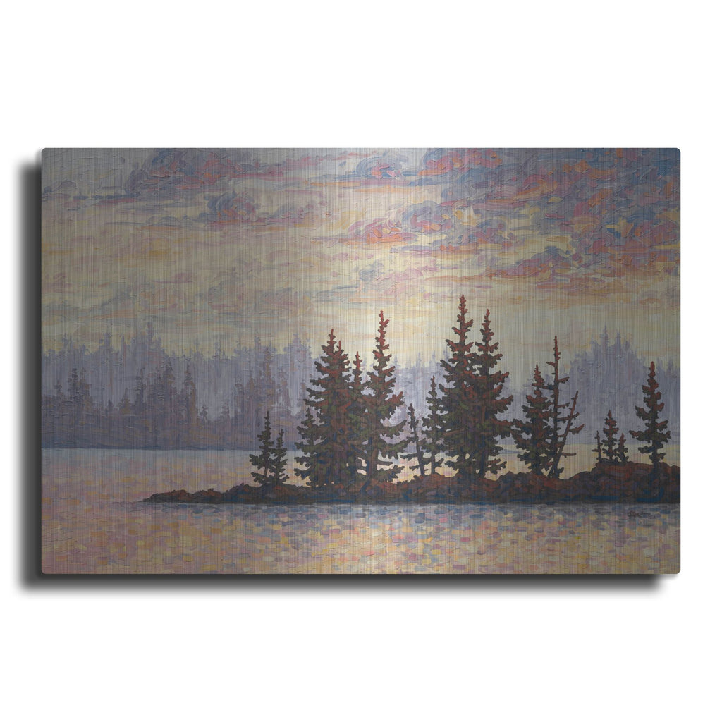 Luxe Metal Art 'Golden Elk Island' by Joe Reimer, Metal Wall Art