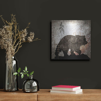 Luxe Metal Art 'Calling Bear' by Lightbox Journal, Metal Wall Art,12x12
