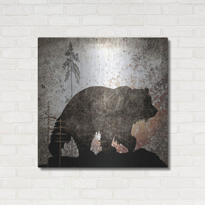 Luxe Metal Art 'Calling Bear' by Lightbox Journal, Metal Wall Art,36x36