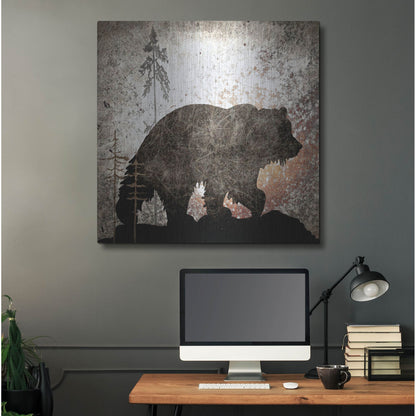 Luxe Metal Art 'Calling Bear' by Lightbox Journal, Metal Wall Art,36x36