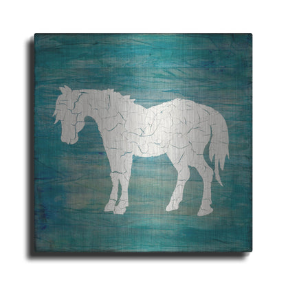 Luxe Metal Art 'Farm Horse' by Lightbox Journal, Metal Wall Art