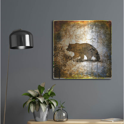 Luxe Metal Art 'High Country Bear' by Lightbox Journal, Metal Wall Art,24x24