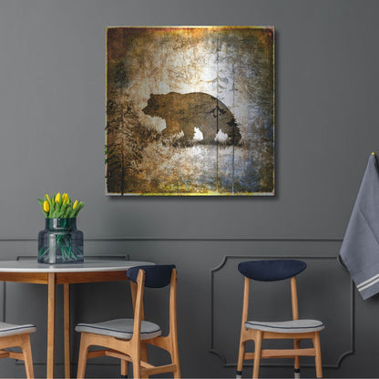 Luxe Metal Art 'High Country Bear' by Lightbox Journal, Metal Wall Art,36x36