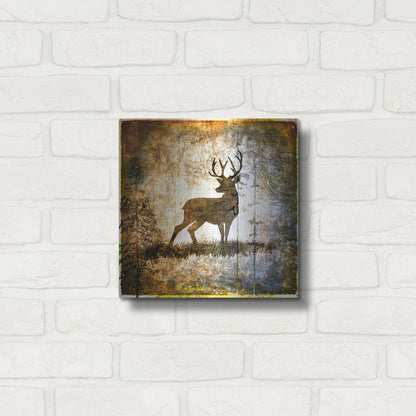 Luxe Metal Art 'High Country Deer' by Lightbox Journal, Metal Wall Art,12x12