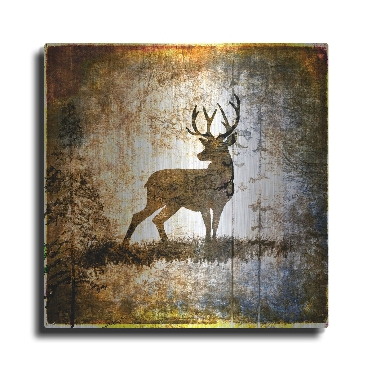 Luxe Metal Art 'High Country Deer' by Lightbox Journal, Metal Wall Art