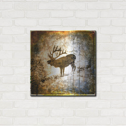 Luxe Metal Art 'High Country Elk' by Lightbox Journal, Metal Wall Art,24x24