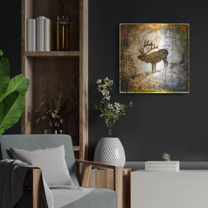 Luxe Metal Art 'High Country Elk' by Lightbox Journal, Metal Wall Art,24x24