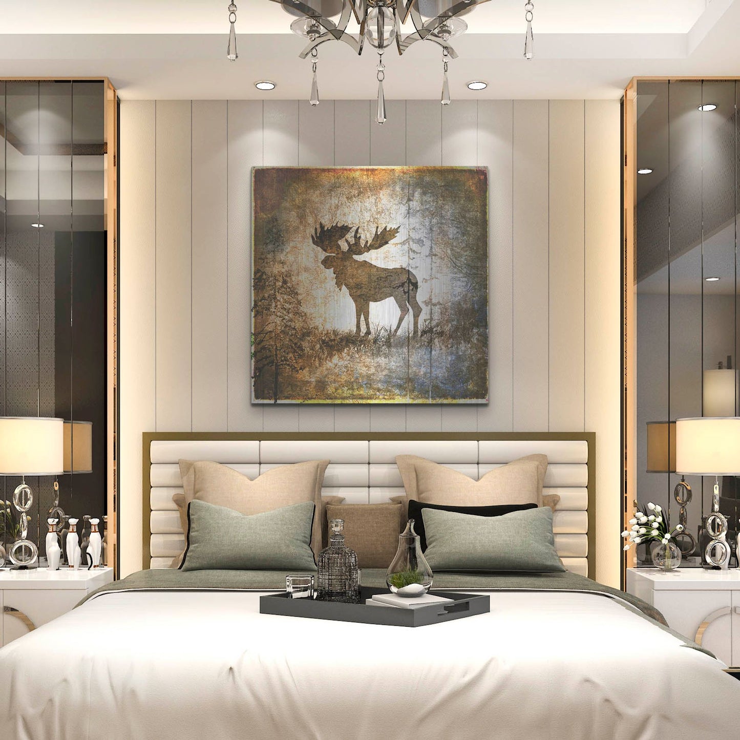 Luxe Metal Art 'High Country Moose' by Lightbox Journal, Metal Wall Art,36x36