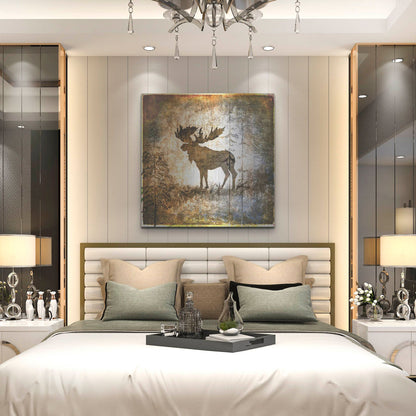 Luxe Metal Art 'High Country Moose' by Lightbox Journal, Metal Wall Art,36x36