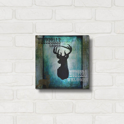 Luxe Metal Art 'Lodge Whitetale Lodge' by Lightbox Journal, Metal Wall Art,12x12