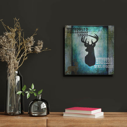 Luxe Metal Art 'Lodge Whitetale Lodge' by Lightbox Journal, Metal Wall Art,12x12
