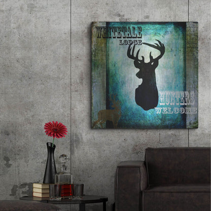 Luxe Metal Art 'Lodge Whitetale Lodge' by Lightbox Journal, Metal Wall Art,36x36
