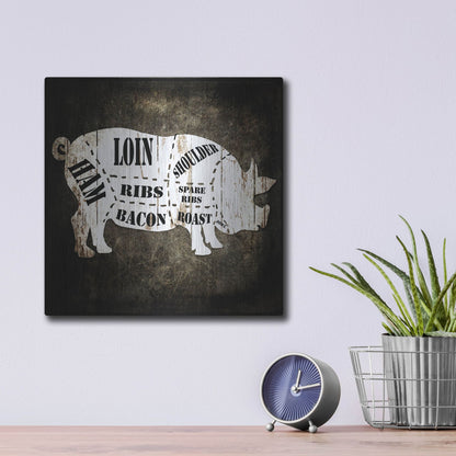 Luxe Metal Art 'Butcher Shop I' by Lightbox Journal, Metal Wall Art,12x12