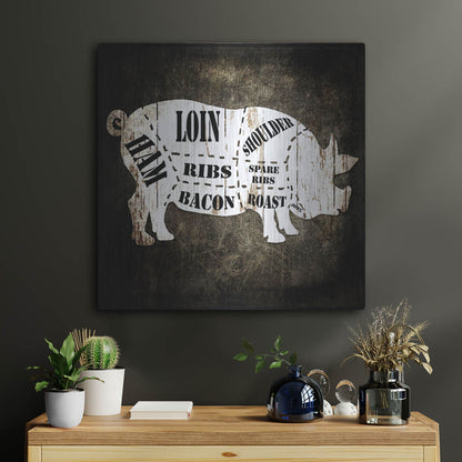 Luxe Metal Art 'Butcher Shop I' by Lightbox Journal, Metal Wall Art,24x24