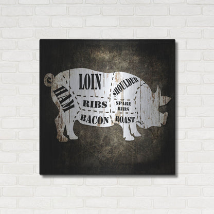 Luxe Metal Art 'Butcher Shop I' by Lightbox Journal, Metal Wall Art,36x36