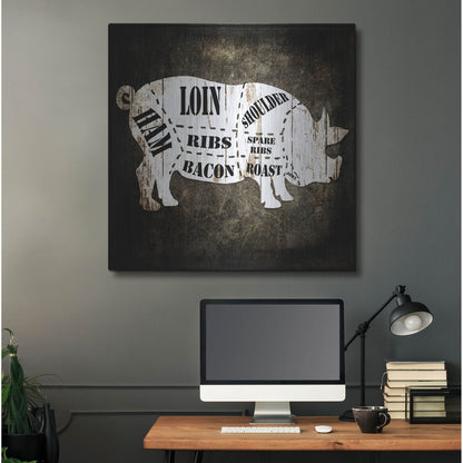 Luxe Metal Art 'Butcher Shop I' by Lightbox Journal, Metal Wall Art,36x36