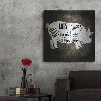 Luxe Metal Art 'Butcher Shop I' by Lightbox Journal, Metal Wall Art,36x36