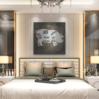 Luxe Metal Art 'Butcher Shop I' by Lightbox Journal, Metal Wall Art,36x36