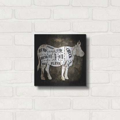 Luxe Metal Art 'Butcher Shop II' by Lightbox Journal, Metal Wall Art,12x12