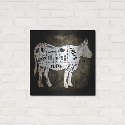 Luxe Metal Art 'Butcher Shop II' by Lightbox Journal, Metal Wall Art,24x24
