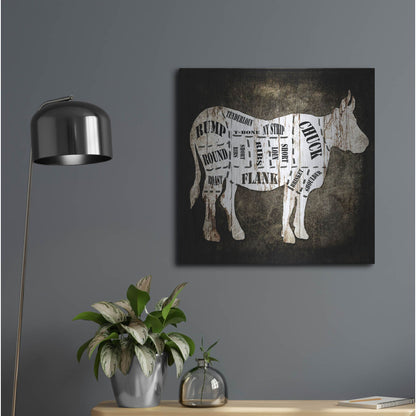 Luxe Metal Art 'Butcher Shop II' by Lightbox Journal, Metal Wall Art,24x24