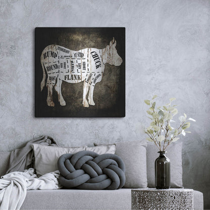 Luxe Metal Art 'Butcher Shop II' by Lightbox Journal, Metal Wall Art,36x36