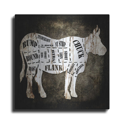 Luxe Metal Art 'Butcher Shop II' by Lightbox Journal, Metal Wall Art