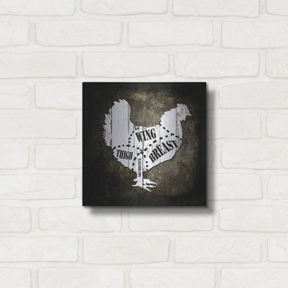 Luxe Metal Art 'Butcher Shop III' by Lightbox Journal, Metal Wall Art,12x12