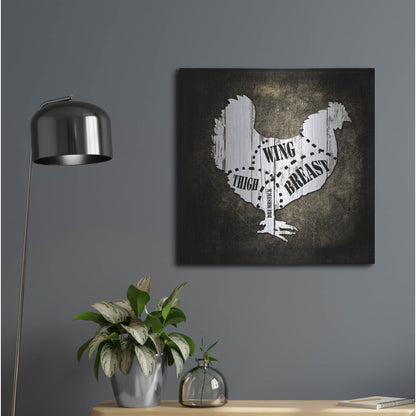 Luxe Metal Art 'Butcher Shop III' by Lightbox Journal, Metal Wall Art,24x24