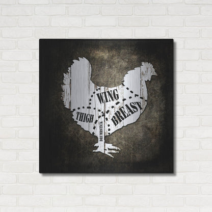 Luxe Metal Art 'Butcher Shop III' by Lightbox Journal, Metal Wall Art,36x36