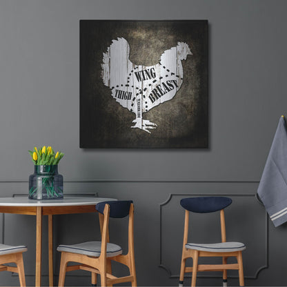 Luxe Metal Art 'Butcher Shop III' by Lightbox Journal, Metal Wall Art,36x36