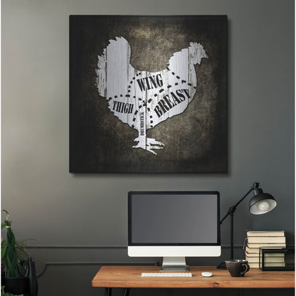 Luxe Metal Art 'Butcher Shop III' by Lightbox Journal, Metal Wall Art,36x36