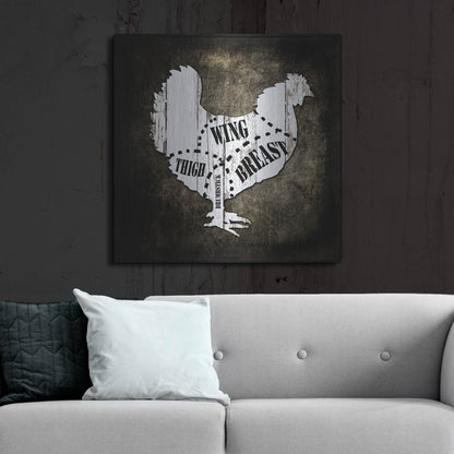 Luxe Metal Art 'Butcher Shop III' by Lightbox Journal, Metal Wall Art,36x36