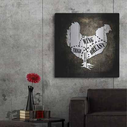 Luxe Metal Art 'Butcher Shop III' by Lightbox Journal, Metal Wall Art,36x36