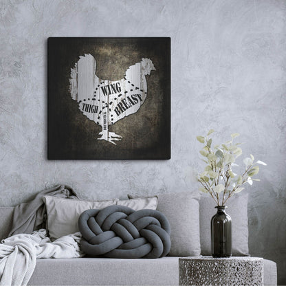 Luxe Metal Art 'Butcher Shop III' by Lightbox Journal, Metal Wall Art,36x36