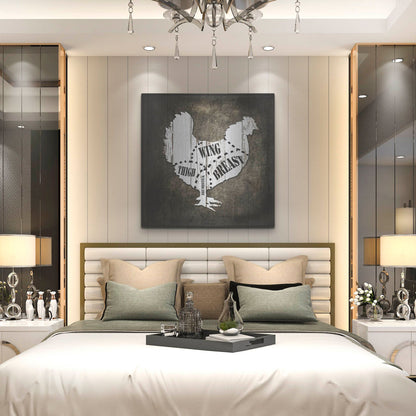 Luxe Metal Art 'Butcher Shop III' by Lightbox Journal, Metal Wall Art,36x36