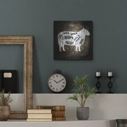 Luxe Metal Art 'Butcher Shop IV' by Lightbox Journal, Metal Wall Art,12x12