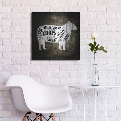Luxe Metal Art 'Butcher Shop IV' by Lightbox Journal, Metal Wall Art,24x24