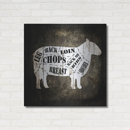 Luxe Metal Art 'Butcher Shop IV' by Lightbox Journal, Metal Wall Art,36x36