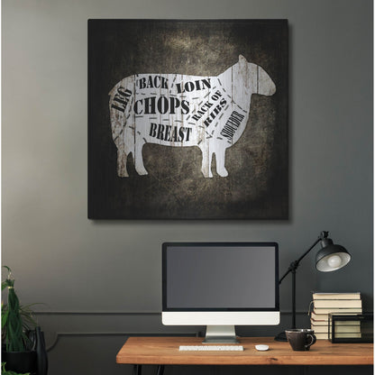 Luxe Metal Art 'Butcher Shop IV' by Lightbox Journal, Metal Wall Art,36x36