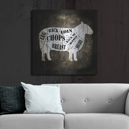 Luxe Metal Art 'Butcher Shop IV' by Lightbox Journal, Metal Wall Art,36x36