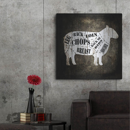 Luxe Metal Art 'Butcher Shop IV' by Lightbox Journal, Metal Wall Art,36x36