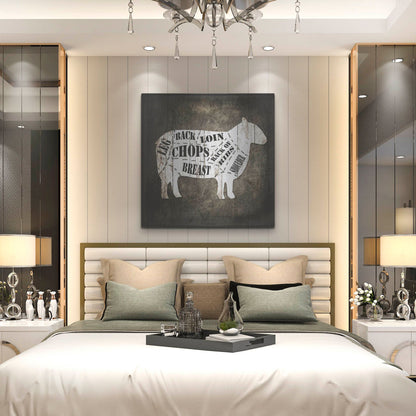 Luxe Metal Art 'Butcher Shop IV' by Lightbox Journal, Metal Wall Art,36x36