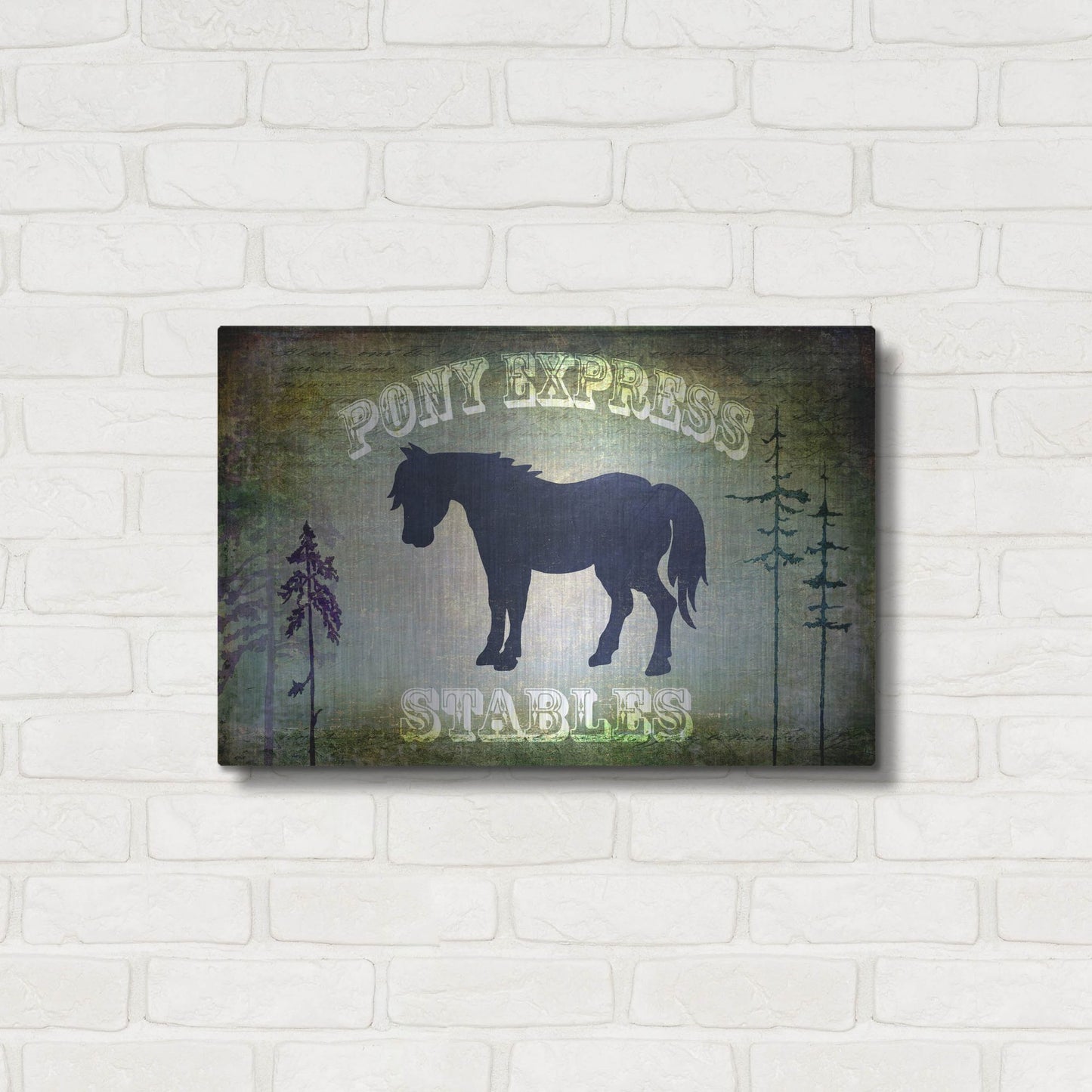 Luxe Metal Art 'Country Horse I' by Lightbox Journal, Metal Wall Art,24x16