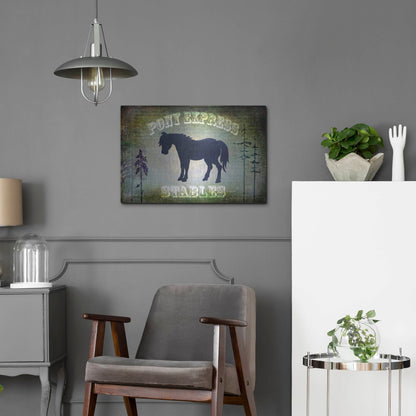 Luxe Metal Art 'Country Horse I' by Lightbox Journal, Metal Wall Art,24x16